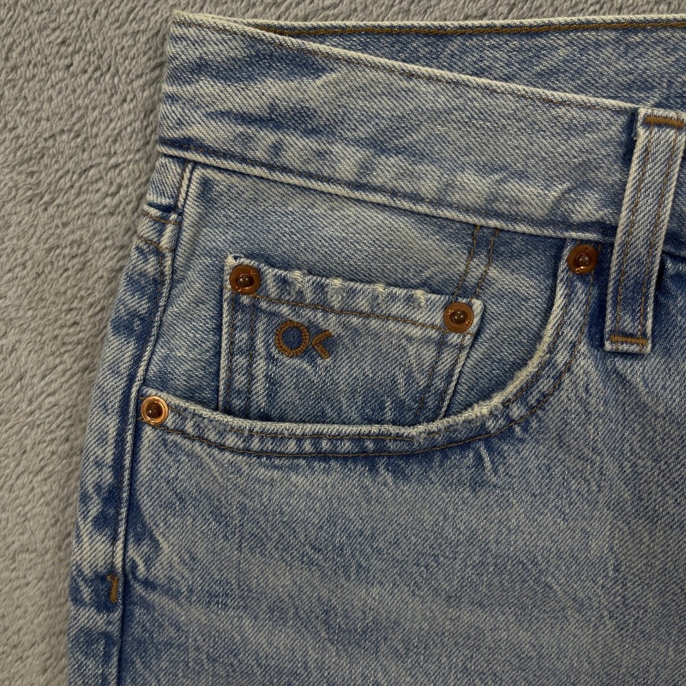 Outerknown Jean Shorts Womens 28 Blue The Beachcomber Cut-Offs Sea Denim Organic - Picture 2 of 11